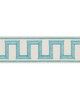 Schumacher Trim GREEK KEY EMBROIDERED TAPE AQUA
