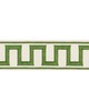 Schumacher Trim GREEK KEY EMBROIDERED TAPE GREEN