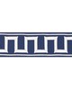 Schumacher Trim GREEK KEY EMBROIDERED TAPE MARINE