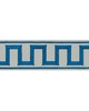 Schumacher Trim GREEK KEY EMBROIDERED TAPE PeaCOCK & MINERAL