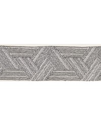 Inara Tape Black & Charcoal by  Schumacher Trim 