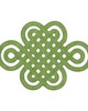 Schumacher Trim GOOD LUCK KNOT APPLIQUE JADE