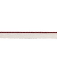 Gustave Silk Lip Cord Narrow Burgundy by   