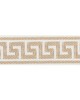 Schumacher Trim ETIENNE SILK GREEK KEY NARROW SAND