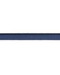 Cedric Cotton Lip Cord Narrow Navy by  Schumacher Trim 