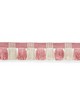 Schumacher Trim JUNO FRINGE PINK & IVORY