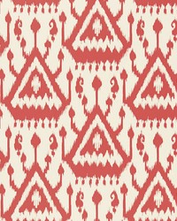 Vientiane Ikat Coral by   