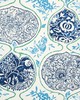 Schumacher Wallpaper KATSUGI COBALT & TURQUOISE