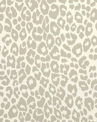 Iconic Leopard Linen by  Schumacher Wallpaper 