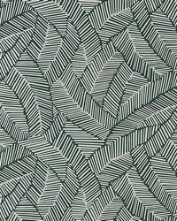 Abstract Leaf Metallic Slate by  Schumacher Wallpaper 