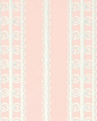 Wicker Stripe Frangipani by  Schumacher Wallpaper 