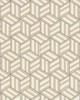 Schumacher Wallpaper TUMBLING BLOCKS GREIGE