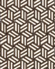 Schumacher Wallpaper TUMBLING BLOCKS CHOCOLATE