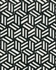 Schumacher Wallpaper TUMBLING BLOCKS BLACK