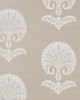Schumacher Wallpaper OTTOMAN FLOWER SISAL FOG