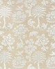 Schumacher Wallpaper WOODLAND SILHOUETTE SISAL FOG