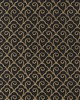 Schumacher Wallpaper SCALLOP FILIGREE SISAL GOLD ON JET