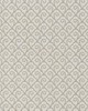 Schumacher Wallpaper SCALLOP FILIGREE SISAL FOG