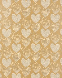 Heart Of Hearts Ivory Gold by  Schumacher Wallpaper 