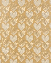 Heart Of Hearts Ivory Gold by  Schumacher Wallpaper 