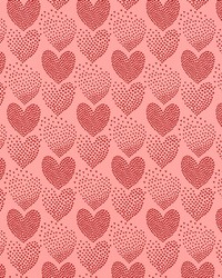 Heart Of Hearts Red Pink by  Schumacher Wallpaper 
