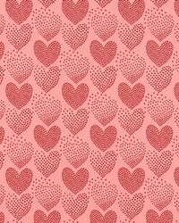 Heart Of Hearts Red Pink by  Schumacher Wallpaper 