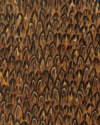 Gold Quail by  Schumacher Wallpaper 