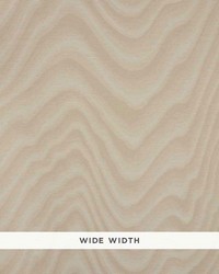 Claridge Cream by  Schumacher Wallpaper 