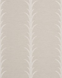 Acanthus Stripe Vinyl Limestone by  Schumacher Wallpaper 