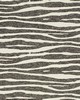 Schumacher Wallpaper RIPPLE VINYL BLACK & IVORY