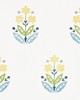 Schumacher Wallpaper FLOWERET PAPERWEAVE SUMMER