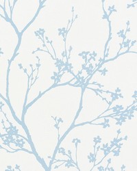 Twiggy Paperweave Sky by  Schumacher Wallpaper 