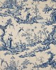 Schumacher Wallpaper SHENGYOU TOILE INDIGO
