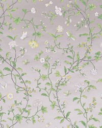 Floraison Citron Shimmer by  Schumacher Wallpaper 