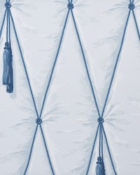 Drapery Blue by  Schumacher Wallpaper 