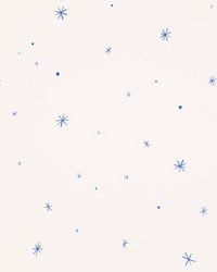 Calisto Ivory and Cobalt by  Schumacher Wallpaper 