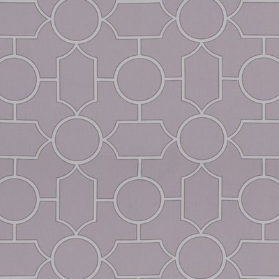 Baldwin 450 Lilac Purple COTTON Fire Rated Fabric Geometric  Lattice and Fretwork   Fabric