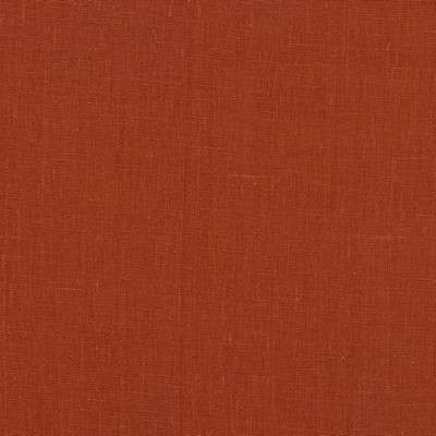 Brussels 318 Persimmon Orange LINEN Fire Rated Fabric Medium Duty 100 percent Solid Linen   Fabric