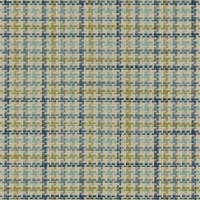 Chatham Plaid 58 Harbor POLYESTER/35%  Blend Fire Rated Fabric