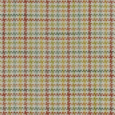 Chatham Plaid 747 Coral Pink Pink POLYESTER/35%  Blend Fire Rated Fabric