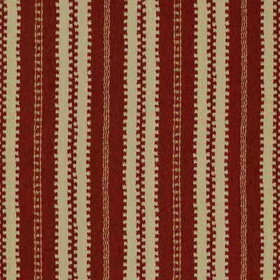 DODGER 306 RUSSET Red POLYESTER Fire Rated Fabric Striped   Fabric