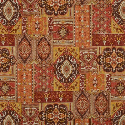 Hamadi 738 Sunset Yellow LINEN  Blend Fire Rated Fabric Ethnic and Global   Fabric