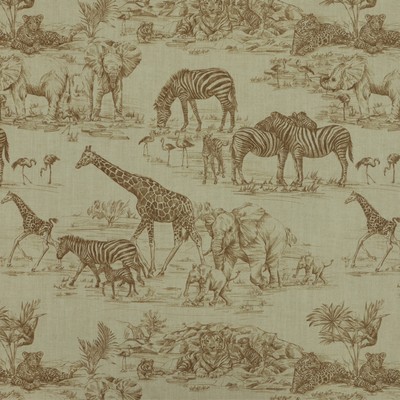Jungle Love 821 Sisal Beige POLYESTER  Blend Fire Rated Fabric African  Jungle Safari  Heavy Duty  Fabric