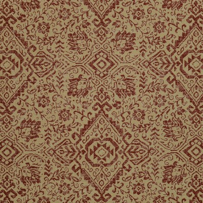 Kilim 30 Henna Red Red POLY  Blend Fire Rated Fabric