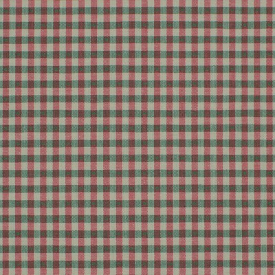 Linley Gingham 127 Pink green Pink COTTON Fire Rated Fabric