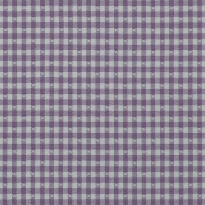Linley Gingham 425 Amethyst Purple COTTON Fire Rated Fabric