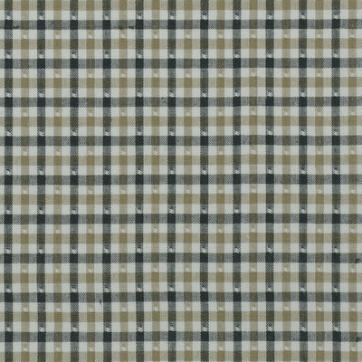 Linley Gingham 949 Cindersmoke Grey COTTON Fire Rated Fabric