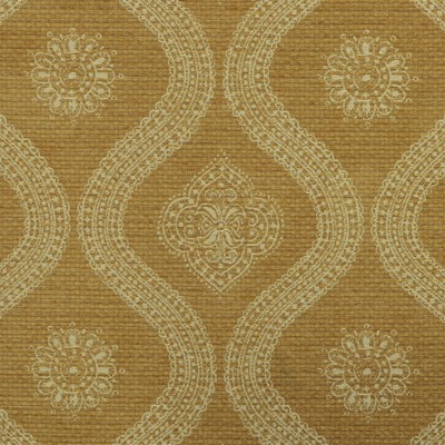 Lucca 81 Golden Gold POLYESTER  Blend Fire Rated Fabric Heavy Duty Ethnic and Global   Fabric