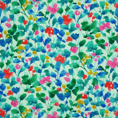 Marnie 100 Multi Multi COTTON Fire Rated Fabric Floral Flame Retardant  Abstract Floral   Fabric