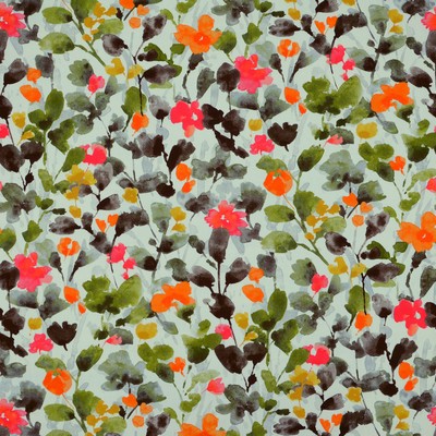 Marnie 178 Silk COTTON Fire Rated Fabric Floral Flame Retardant  Abstract Floral   Fabric